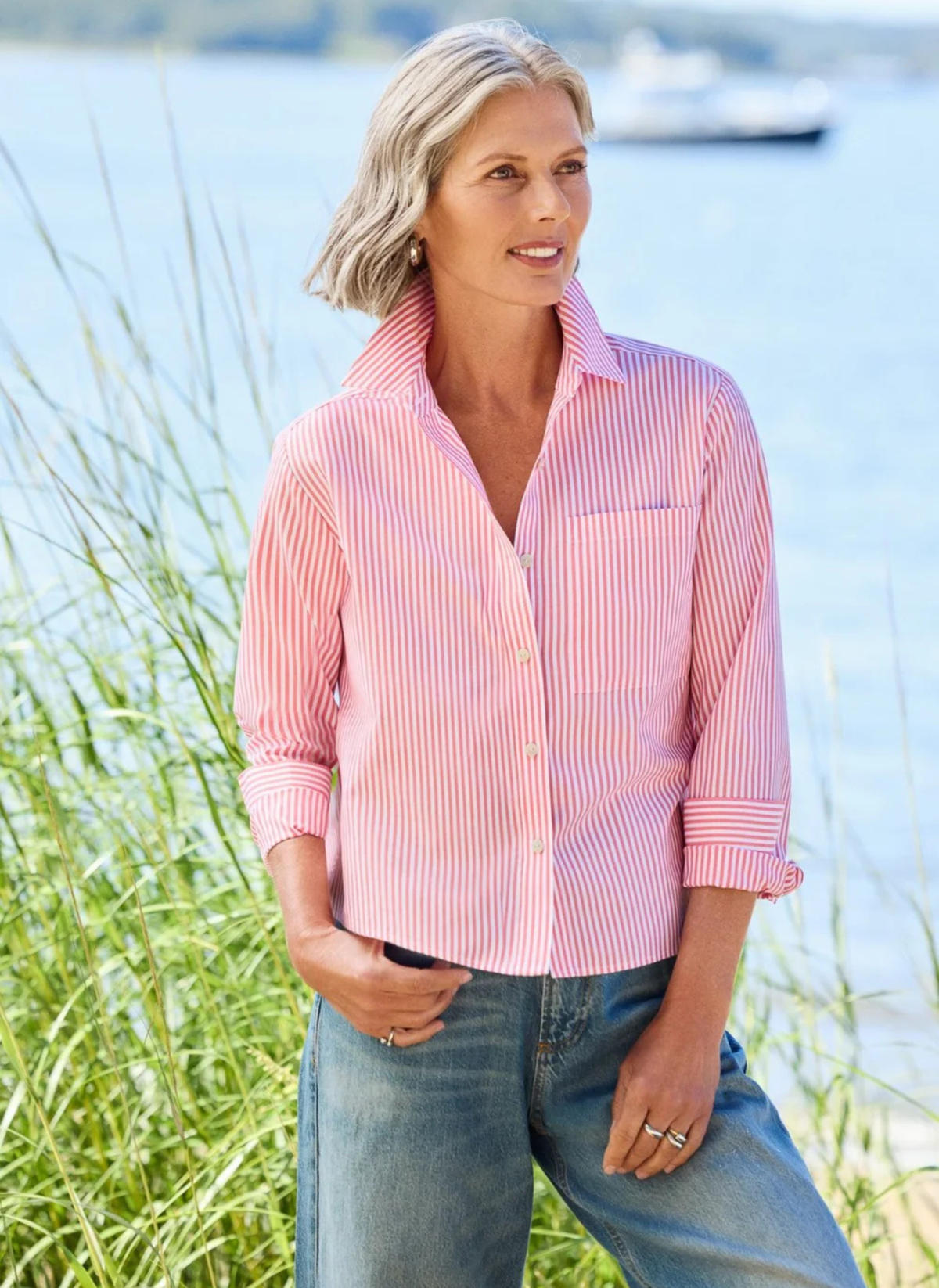 Jodie Pinpoint Stripe Shirt