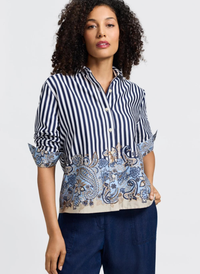 Jodie Stripe + Paisley Top