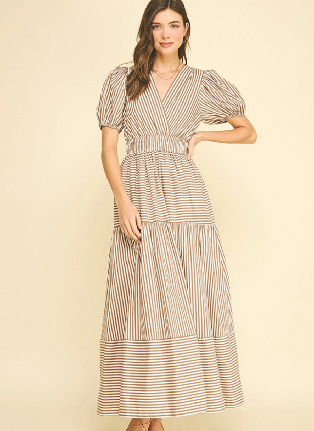 Mixed Harmony Stripe Dress
