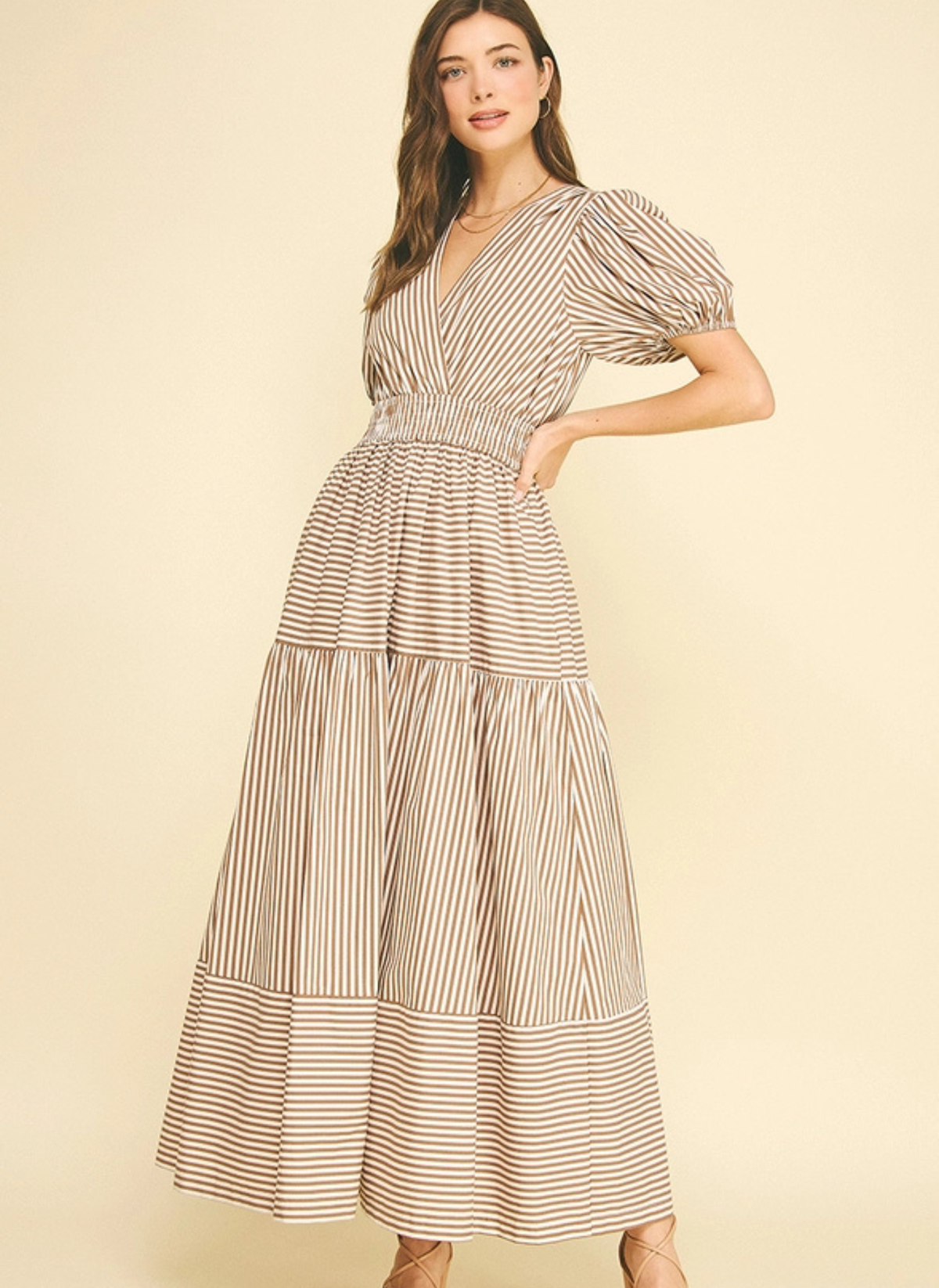 Mixed Harmony Stripe Dress