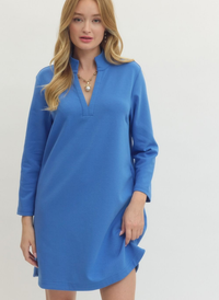 Caroline 3/4 Sleeve Shift Dress