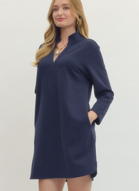 Caroline 3/4 Sleeve Shift Dress