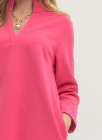 Caroline 3/4 Sleeve Shift Dress