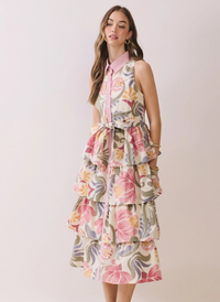 Savannah Bloom Tiered Dress