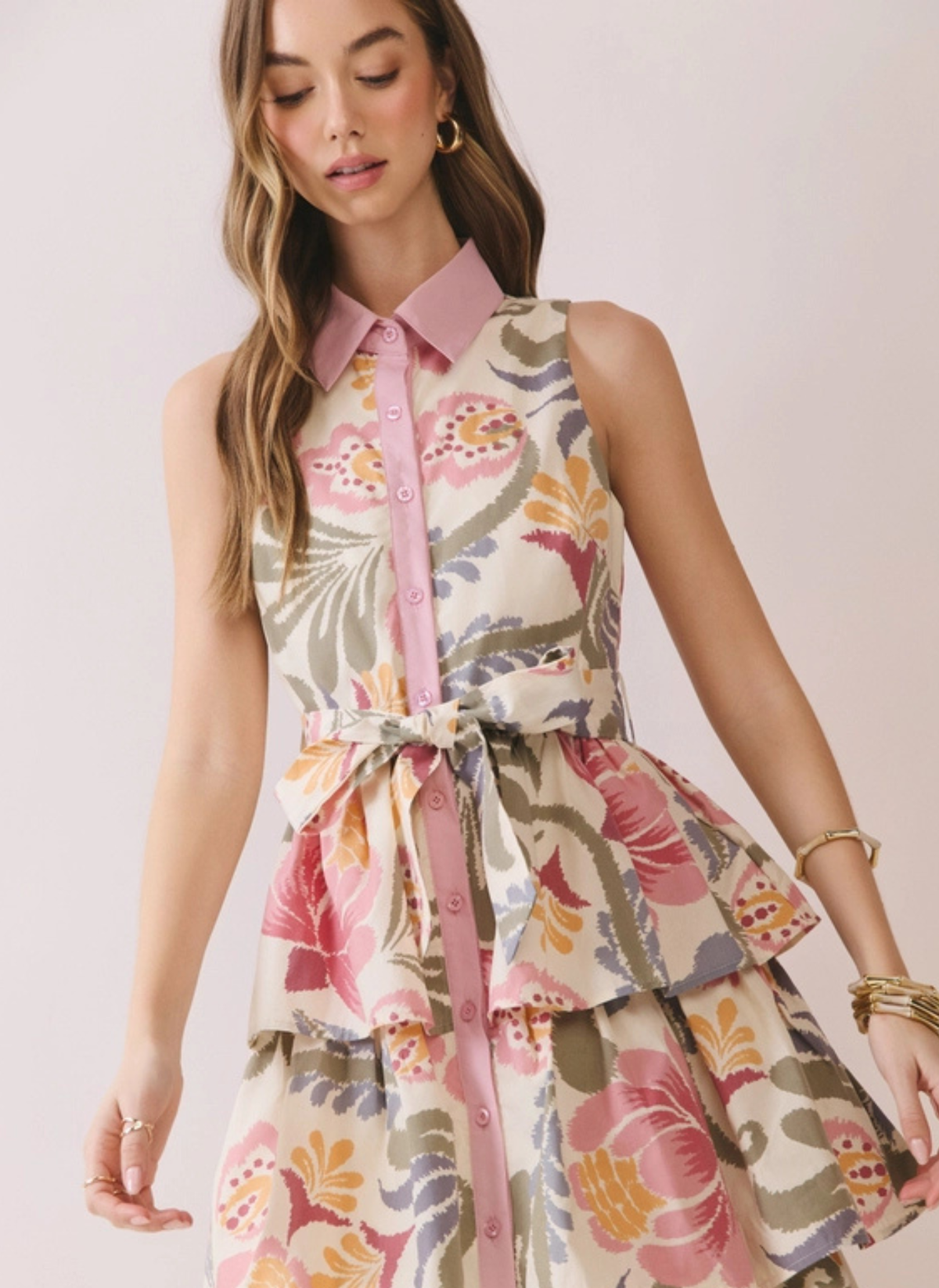 Savannah Bloom Tiered Dress