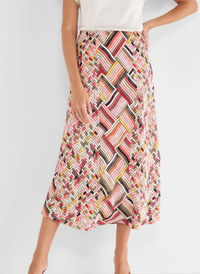 Color Weave Slip Skirt