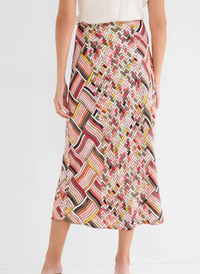 Color Weave Slip Skirt