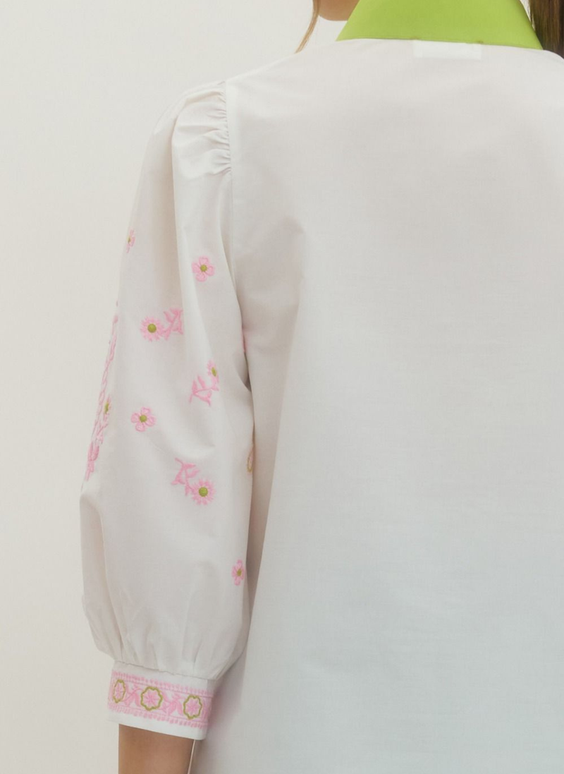 Embroidered Medallion Tunic Top