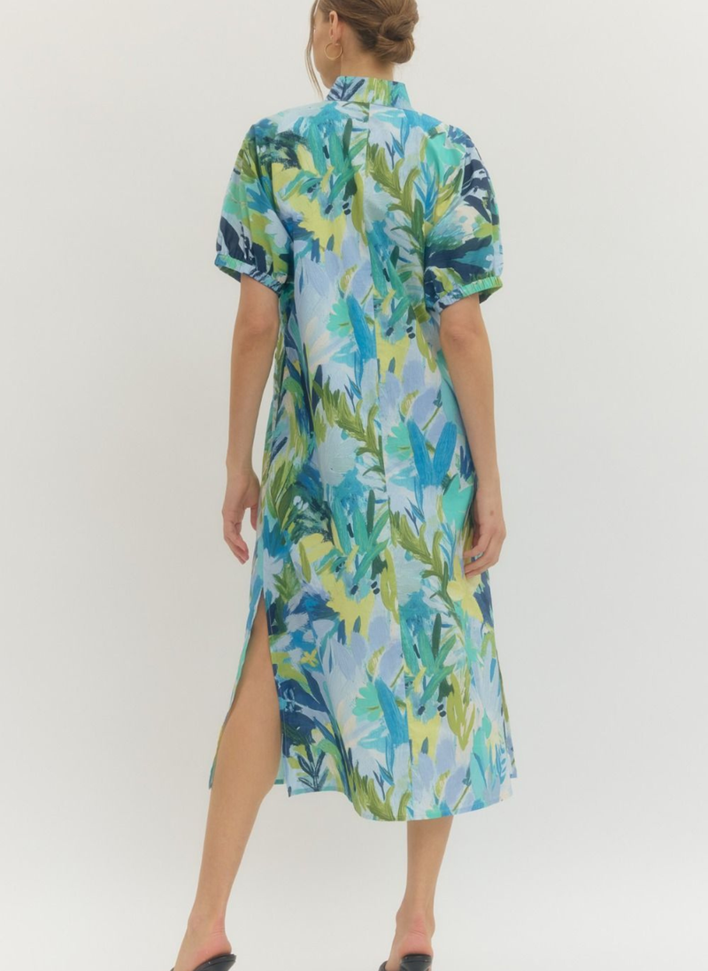 Carter Abstract Midi Dress