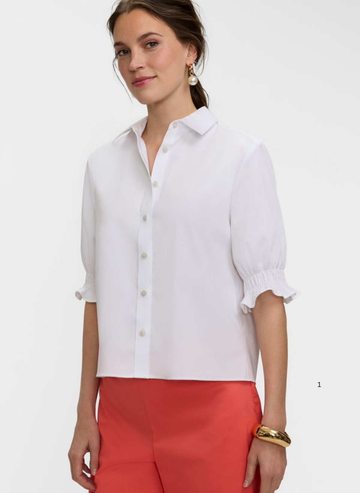 Vivienne Elbow Ruffle Top