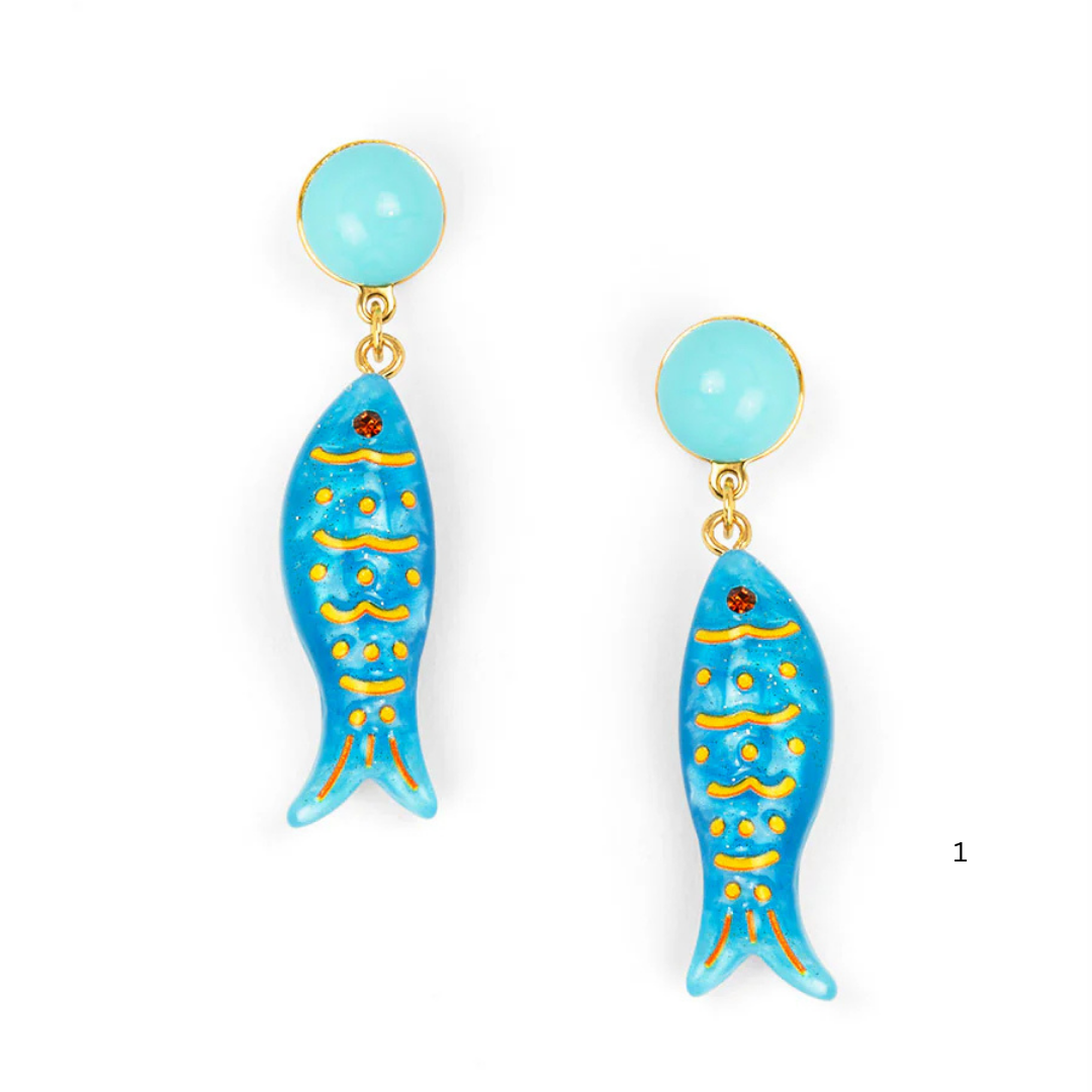Acrylic Colorful Fish Earrings