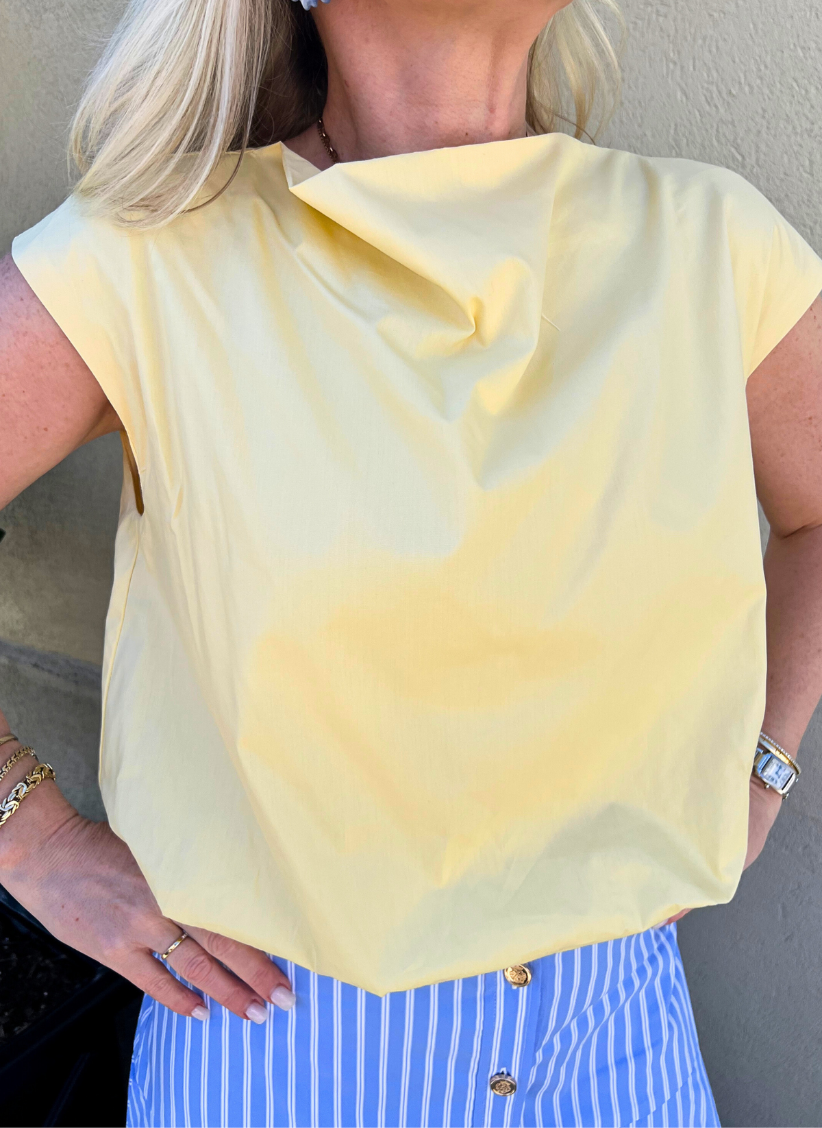 Brittni Bubble Hem Top