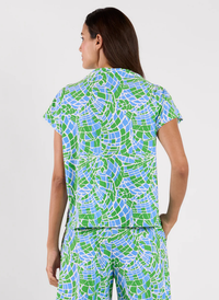 Tillie Top - Painted Mosaic Peri