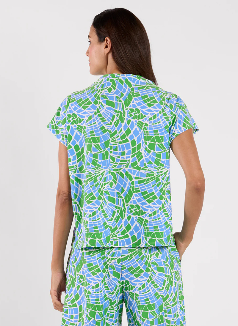Tillie Top - Painted Mosaic Peri