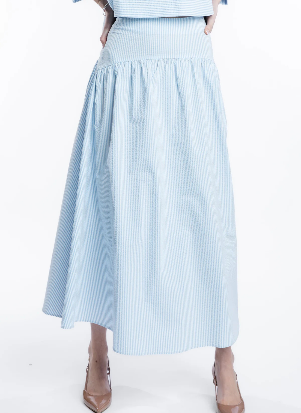 The Lauren Seersucker Skirt
