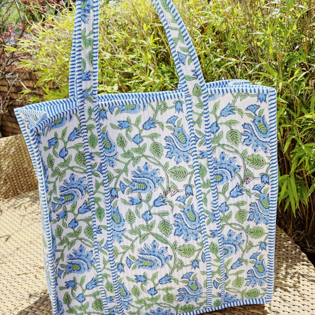 XL Quilted Market Tote Bag