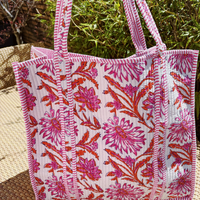 XL Quilted Market Tote Bag