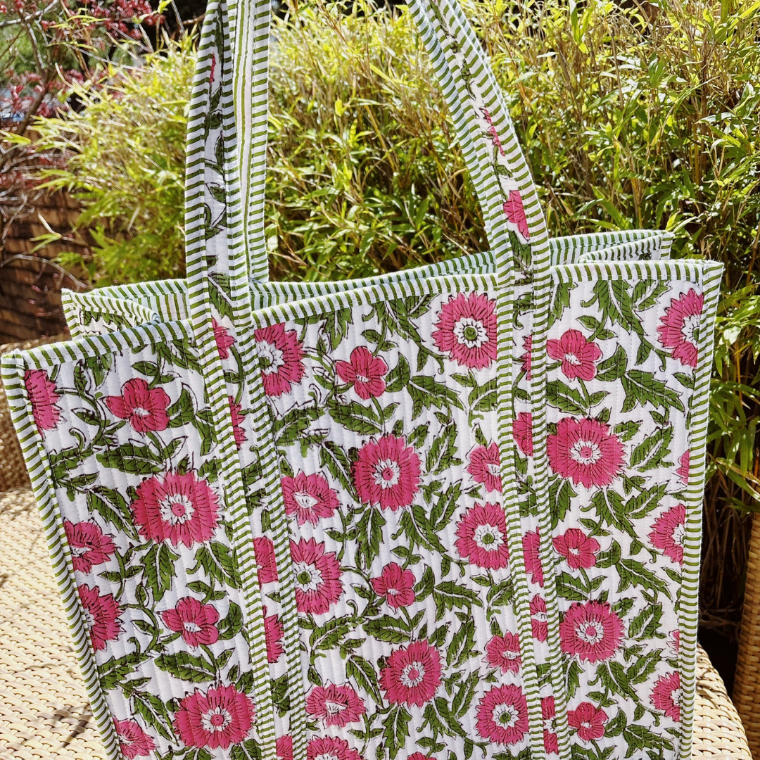 XL Quilted Market Tote Bag