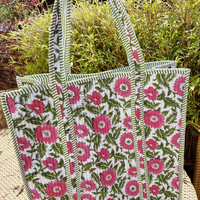 XL Quilted Market Tote Bag