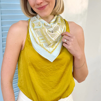Printed Satin Scarf