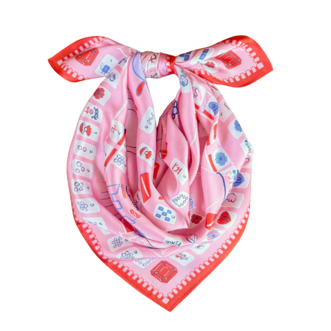 Printed Satin Scarf
