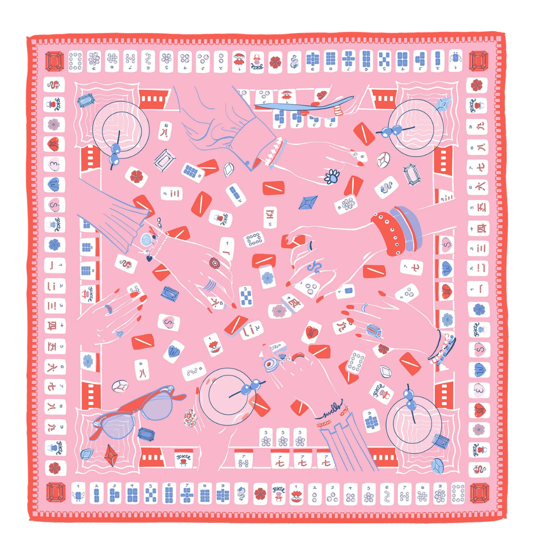 Printed Satin Scarf