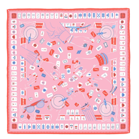 Printed Satin Scarf