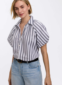 Paula Puff Sleeve Stripe Top