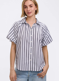 Paula Puff Sleeve Stripe Top