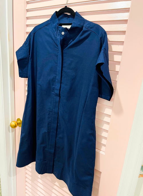 Misty Stitched Shirt Dress