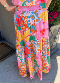 Aerin Smocked Maxi Skirt