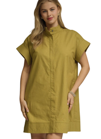 Misty Stitched Shirt Dress
