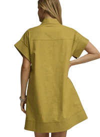 Misty Stitched Shirt Dress
