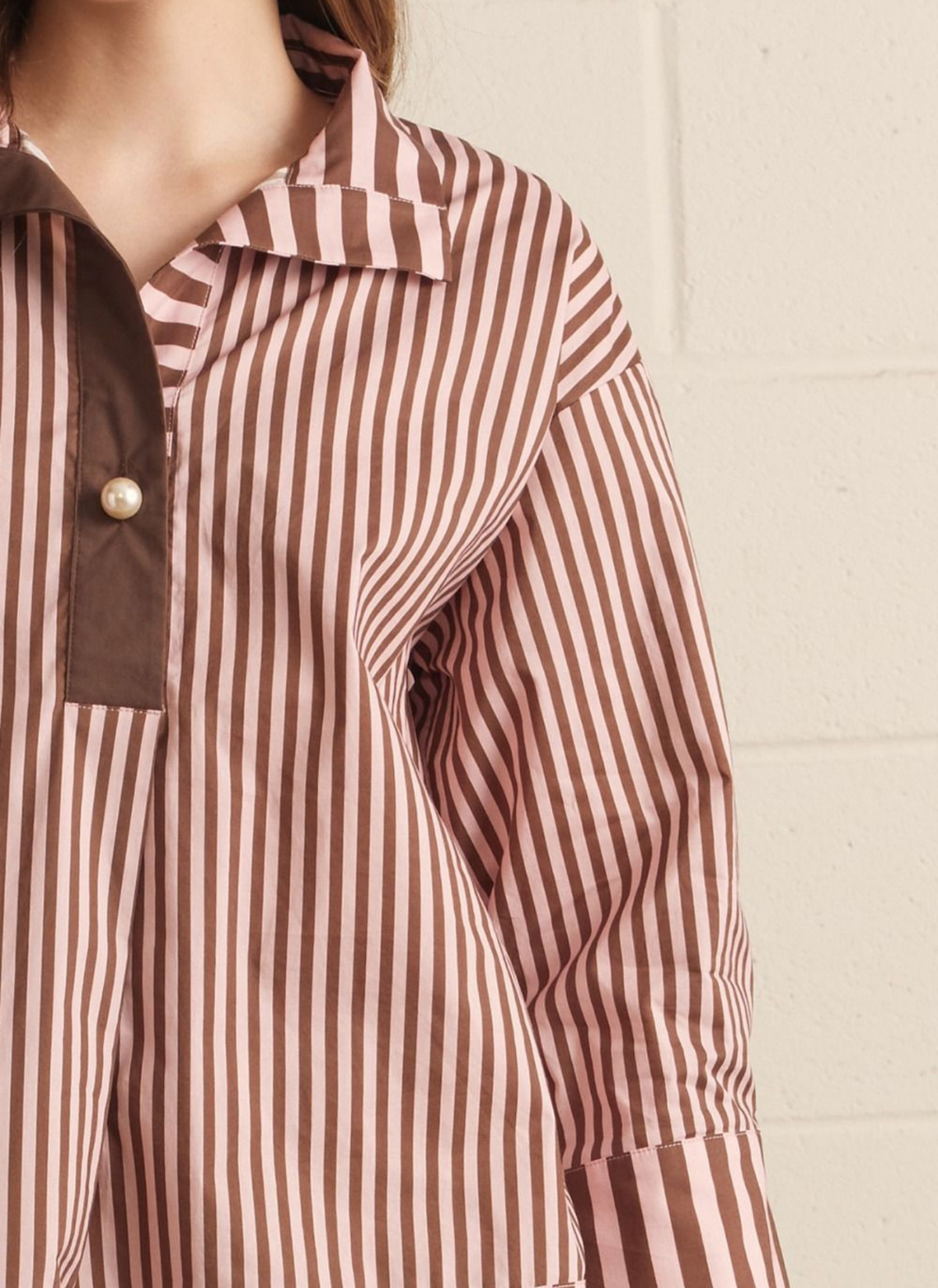 Penny Pearl + Stripe Top