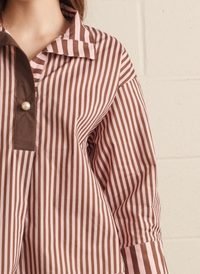 Penny Pearl + Stripe Top