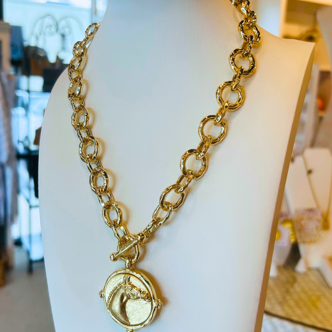 Horse Icon Toggle Necklace