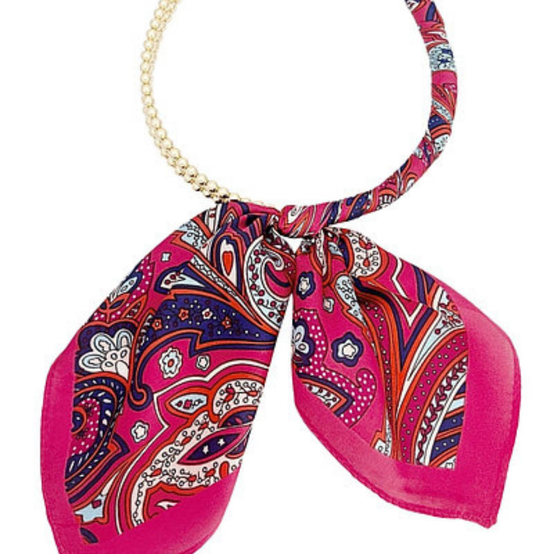 Beaded Collar Scarf Necklace