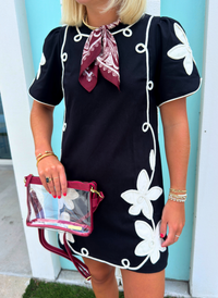 Carolina Floral Applique Dress