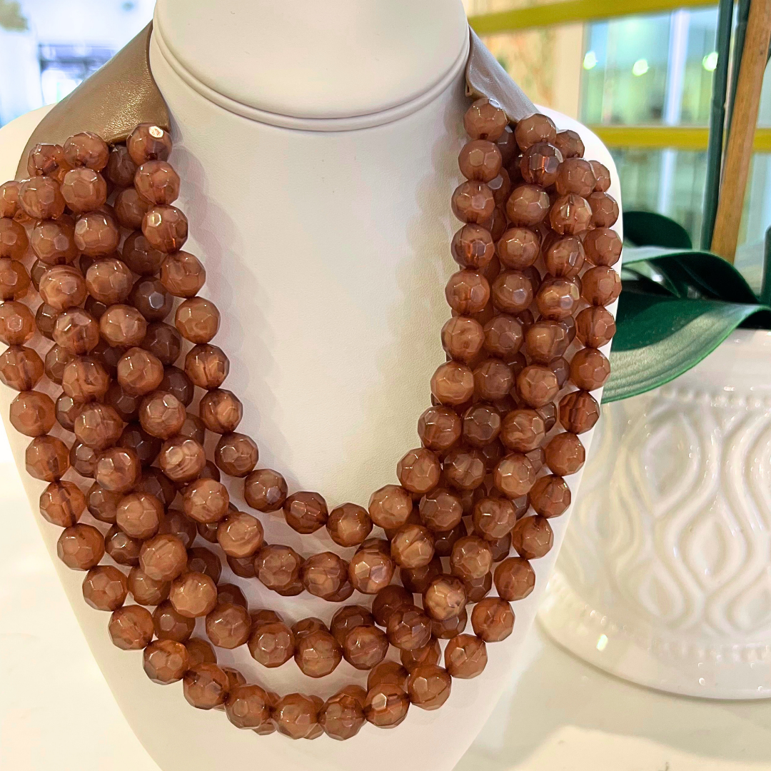 Multi Row Beaded Necklace