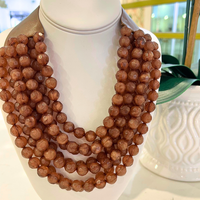 Multi Row Beaded Necklace