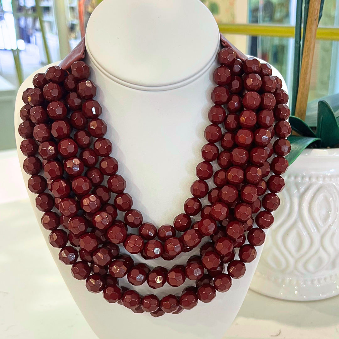 Multi Row Beaded Necklace