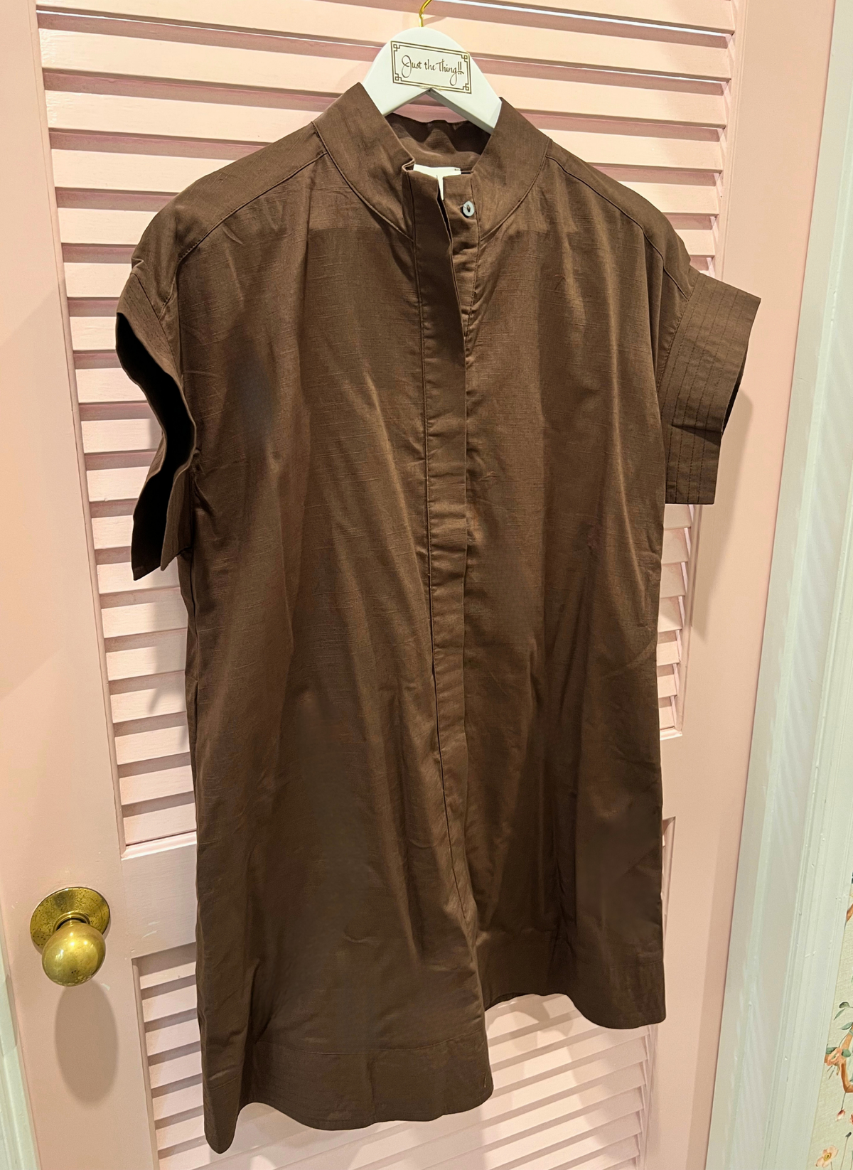 Misty Stitched Shirt Dress