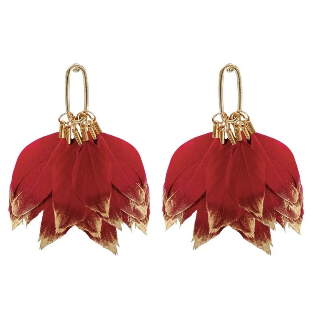 Feather Tassel Earrings