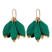Feather Tassel Earrings