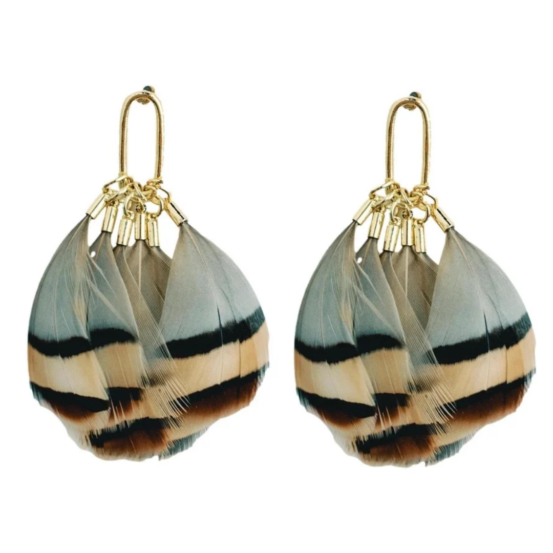 Feather Tassel Earrings