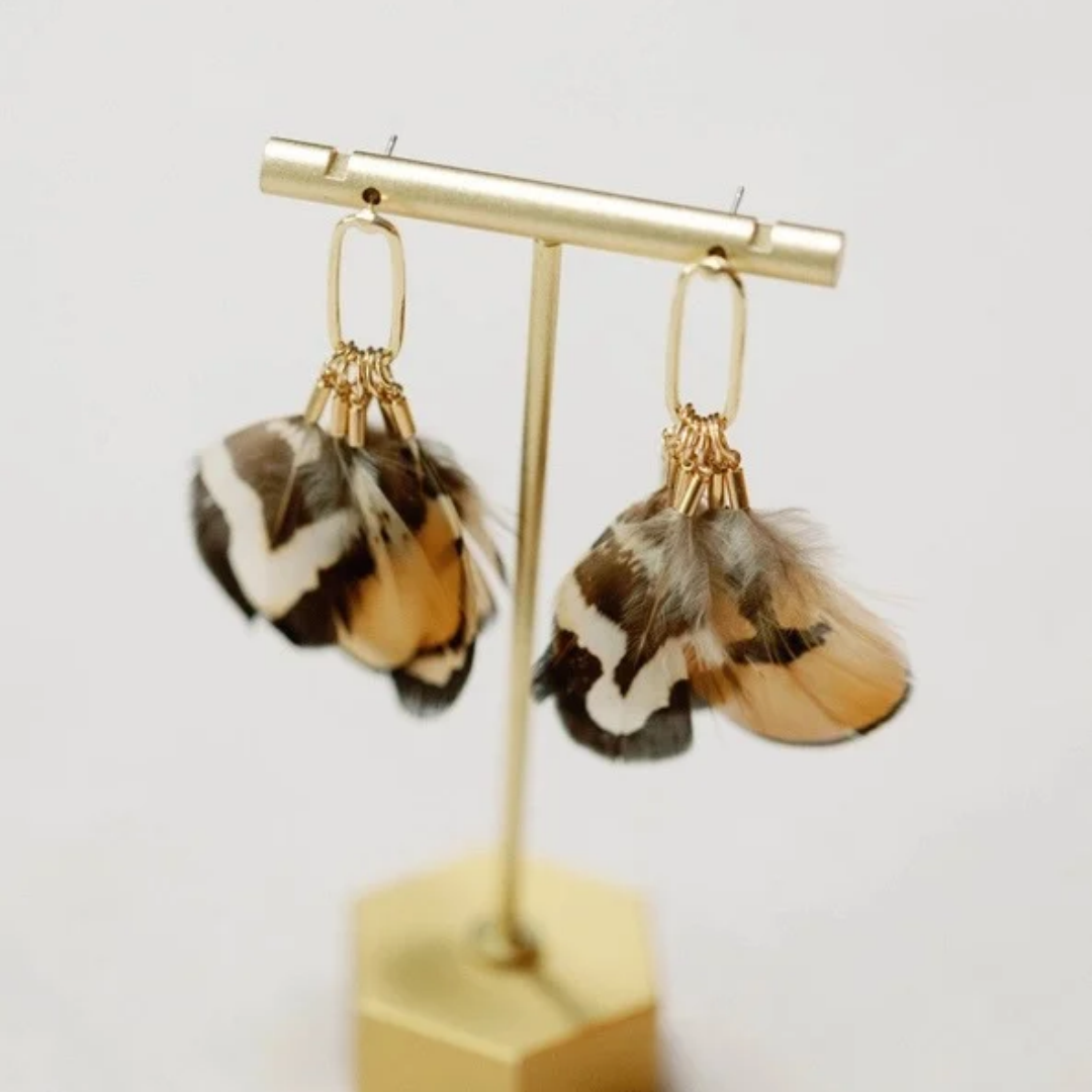 Feather Tassel Earrings
