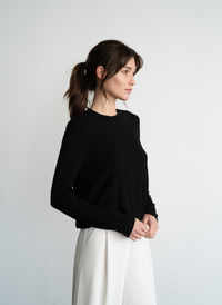 Bubble Hem Crew Neck T-Shirt