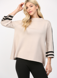 Audrey Stripe Cuff Sweater