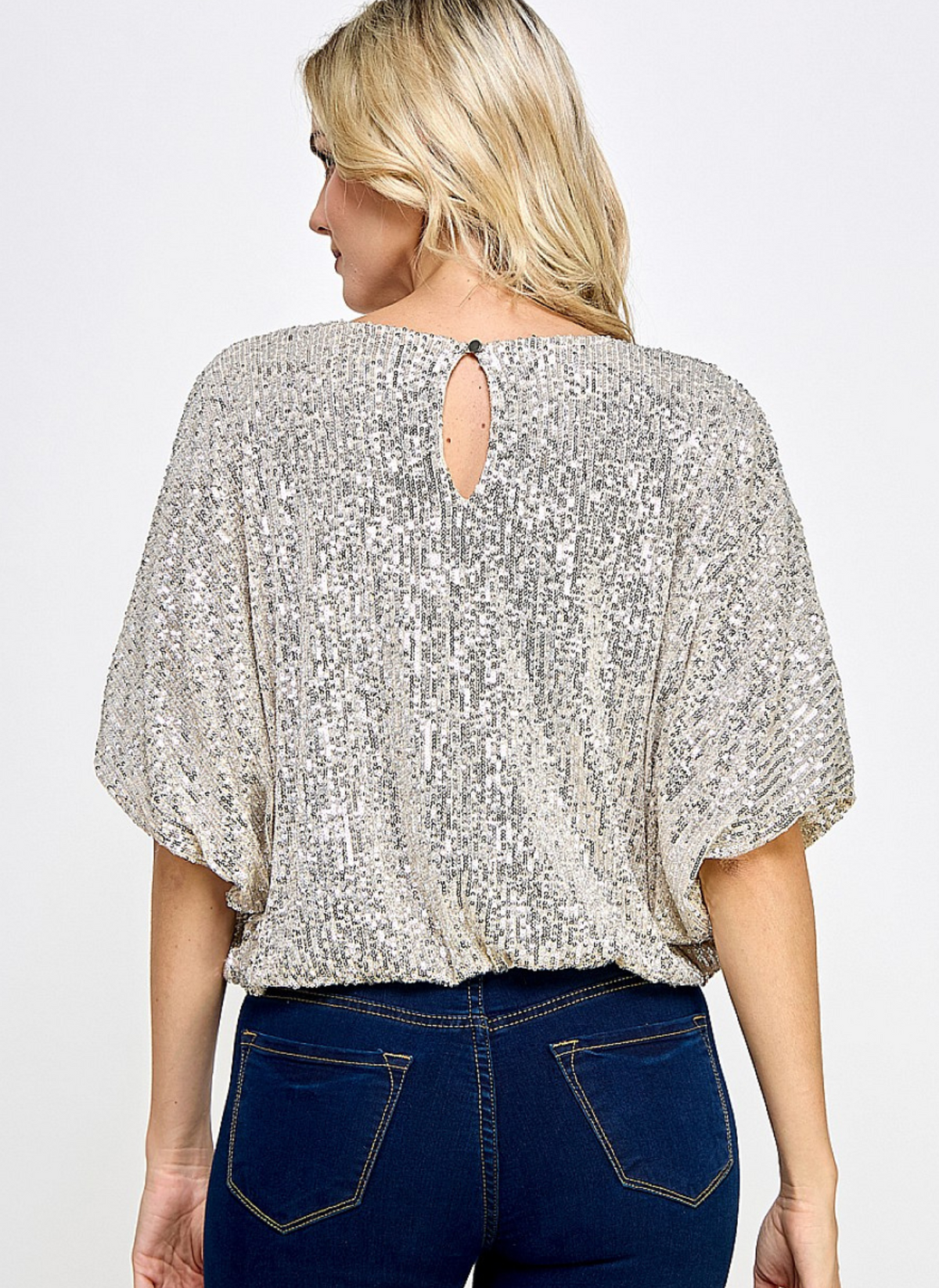 Evelyna Sequin Top