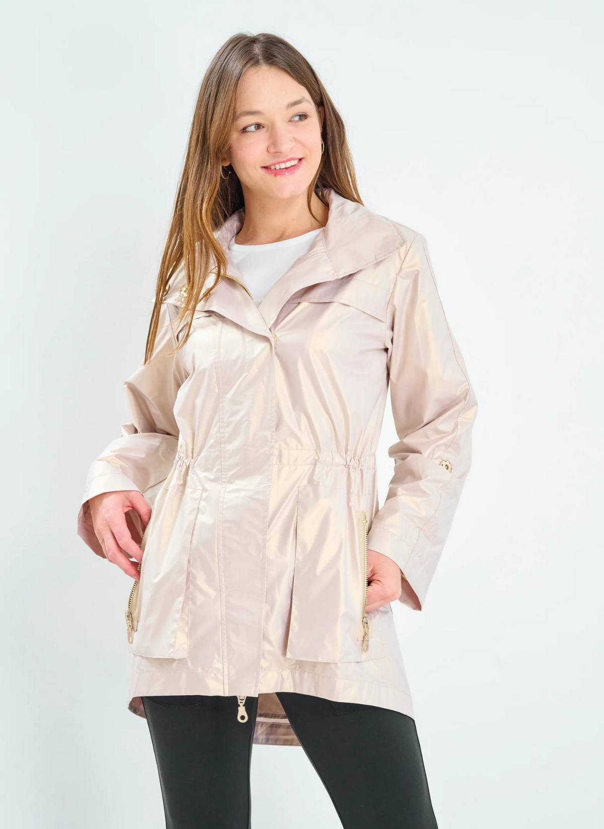Metallic rain jacket 2025